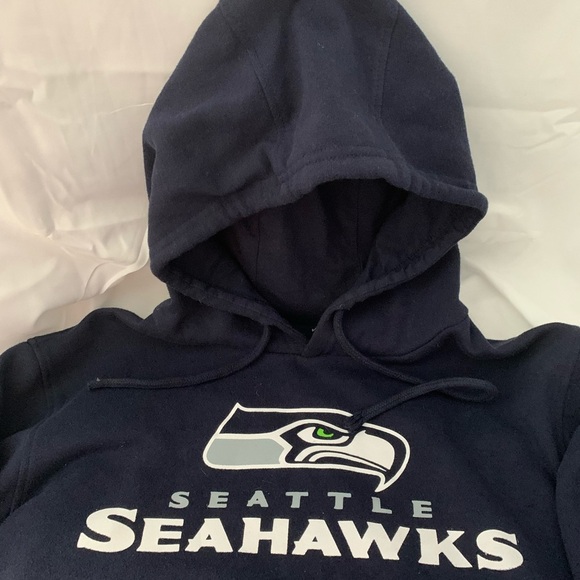 Unisex Seattle Seahawks Blue Hooded Sweatshirt - Picture 4 of 5